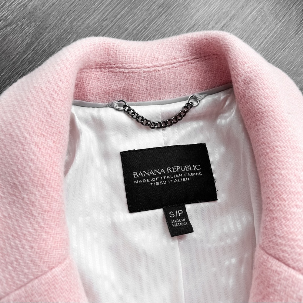 Banana Republic light pink wool coat - Picture 3 of 12